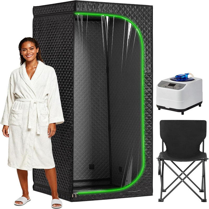 Portable Steam Sauna Tent For Home - Foldable Design With Transparent Door, Fast Heating Spa For Relaxation, Fits In Bedroom & Apartment