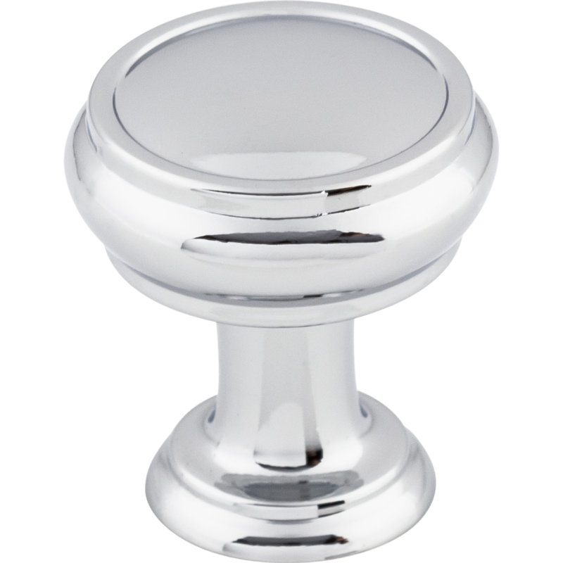 Eden Round Knob, Polished Chrome, 1 3/8" Knob Diameter