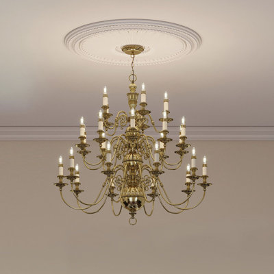 Baddesley 25 - Light Candle Style Chandelier