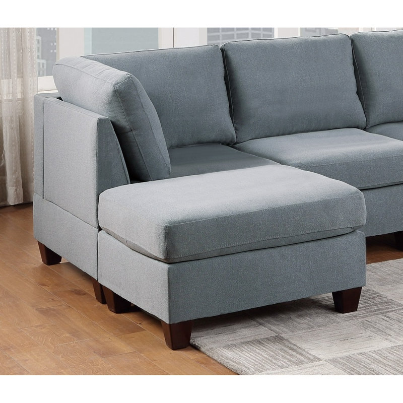 Repose-pieds de salon en tissu 1pc