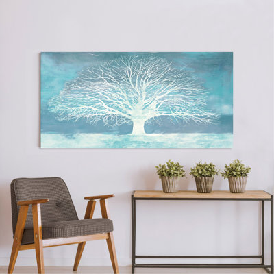 Aquamarine Tree by Alessio Aprile - Wrapped Canvas Print