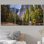 Nature, paysage, forêt verte, arbres autour du lac, près de la montagne, nature, photographie, art moderne, rustique, paysage