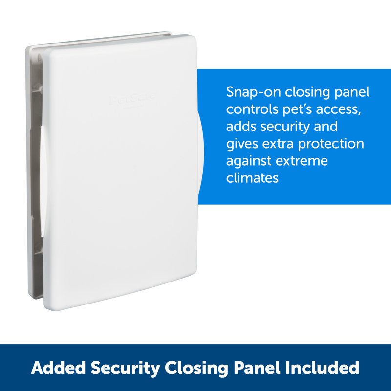 Medium White Plastic Energy Efficient Pet Door