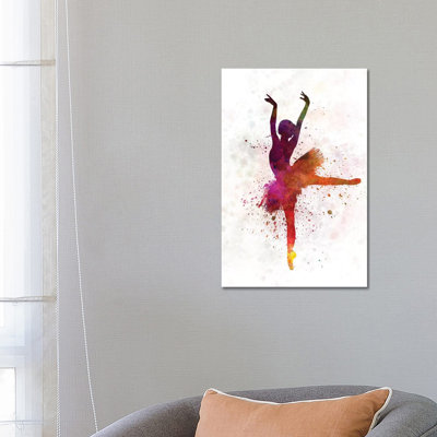 Ballerina Dancing VIII by Paul Rommer - Wrapped Canvas Painting