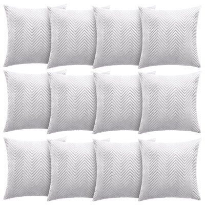 Aspire Homeware Embossed Square Velvet Cushion Cover