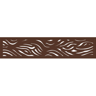 16" H x 72" W Stream Decorative Extension And Wall Décor, Composite Fence Panel (Set of 2)