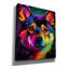 Toile épique Graffiti «Shiba Close Up» par Dean Russo, 26 po x 30 po