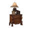 Table de chevet en bois avec 2 tiroirs-1925304333