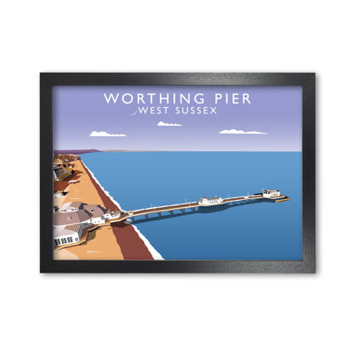 Worthing Pier West Sussex by Richard O'Neill - Single Picture Frame Print