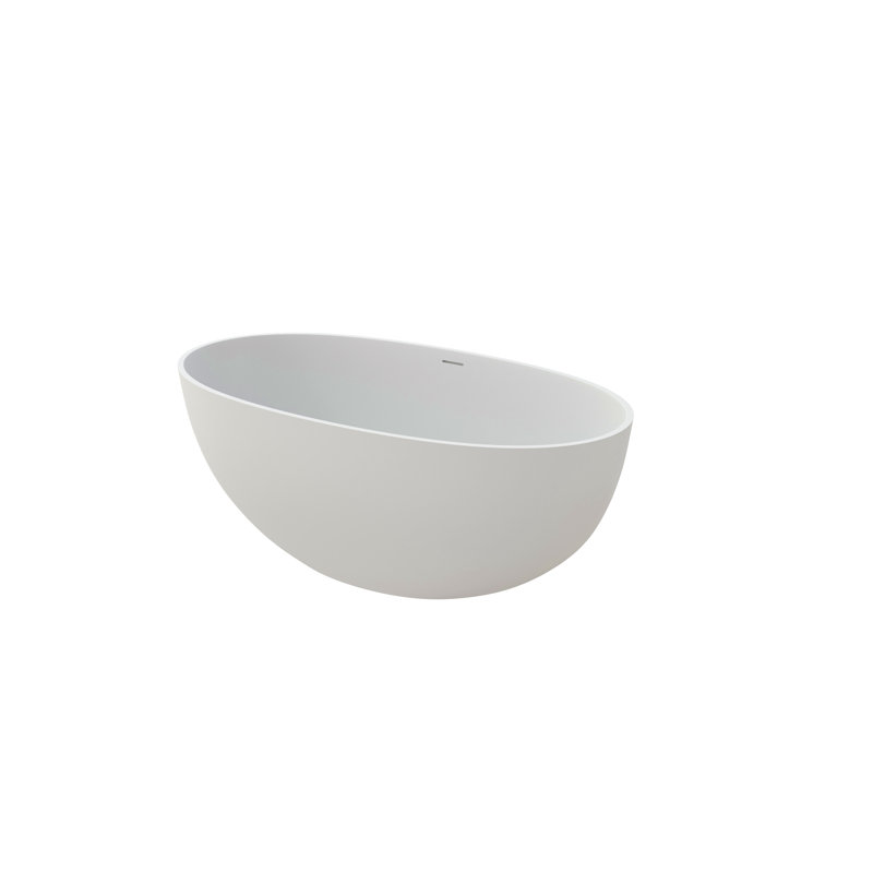 Baignoire profonde 55 "à surface solide de qualité supérieure, Blanc