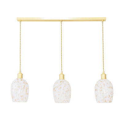 3 - Light Brushed Gold Pendant