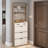 Versatile Wooden Shoe Cabinet with Multiple Compartments and Stylish Design