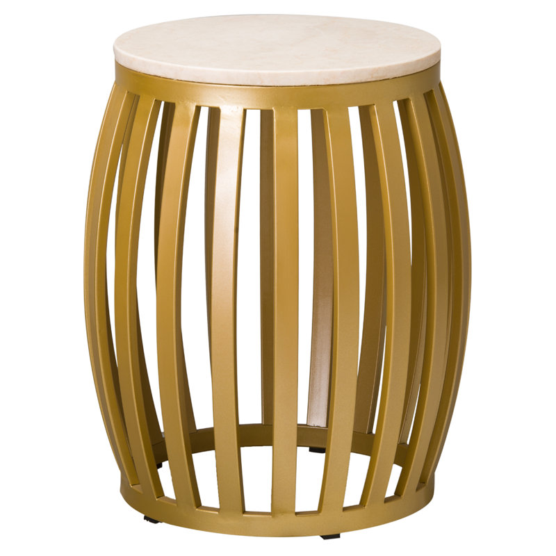 Tabouret d'appoint Meridian, Or / noir