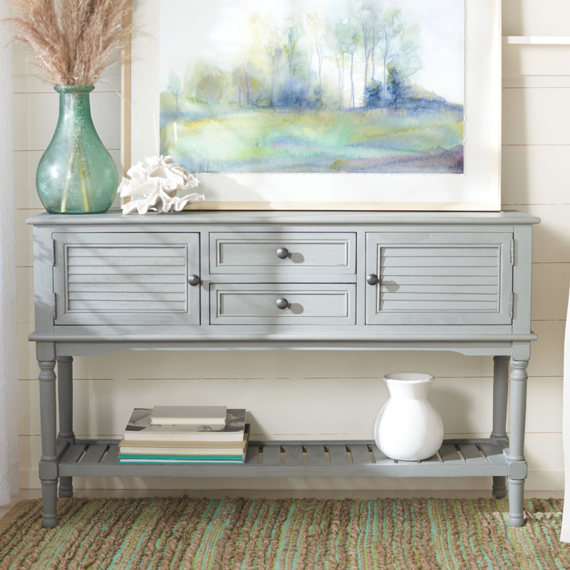 Ulla 47.3'' Console Table, Distressed Gray