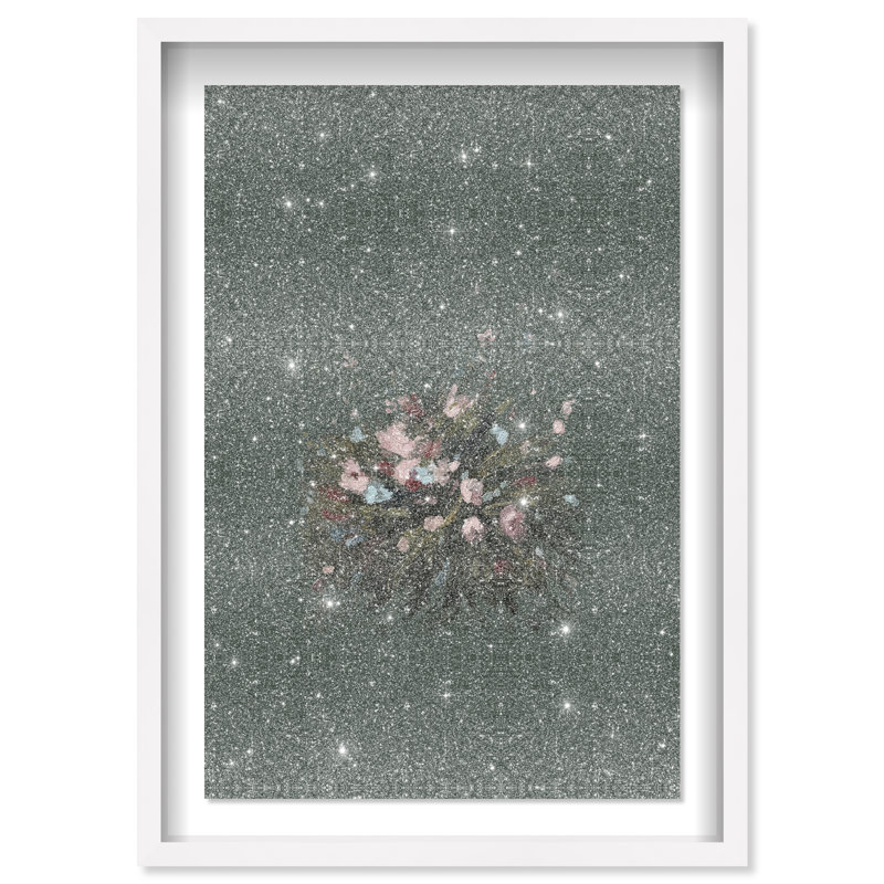 Center Of My Universe Print by Oliver Gal, 17.5"H x 25.5"W, White Shadowbox