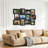 Distressed Staggered Integrated Collage Frame, Black Frame Fits Standard 4x6 Photos-1767964189