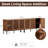 Farmhouse Tv Stand For Tvs Up To 100 Inch, 2 In 1 Entertainment Center Tv Console With Storage Cabinets And Metal Base