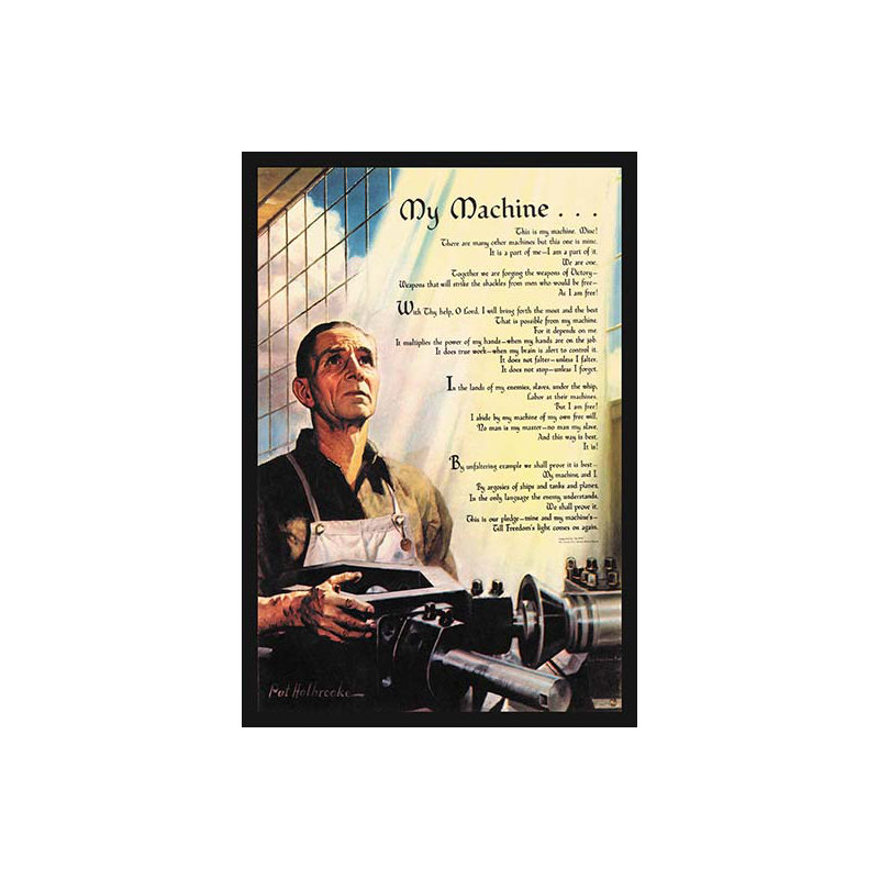 « my machine » par pat holbrooke, impression