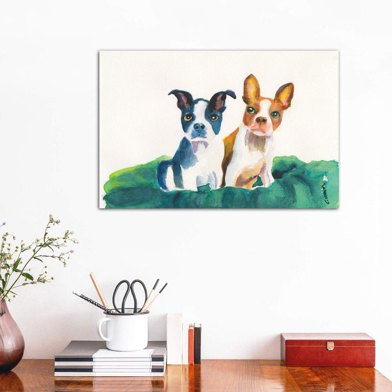 Let's Sit Together by Connie Collum - Wrapped Canvas Painting, 66.04 cm H x 45.72 cm W x 3.175 cm D
