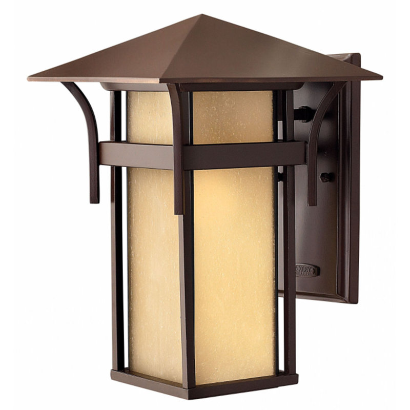 Harbor Outdoor Wall Lantern, Anchor Bronze, Non-Energy Saving/Non-Dark Sky