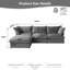Canapé modulaire en forme de L en velours avec repose-pieds avec rangement, canapé 4 places Cloud avec rembourrage en duvet et mousse, housses amovibles pour animaux de compagnie pour le salon-1678088874