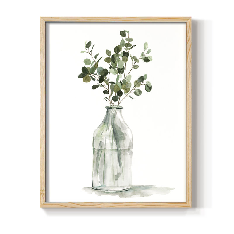 Botanical Arrangement II, reproduction encadrée - bois massif, H 30 po x l 24 po