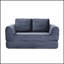 Canapé-lit pliant convertible 2-en-1, canapé-lit en velours côtelé moderne avec 2 coussins, causeuse modulaire rembourrée avec lit escamotable Futon-770008383