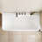 63 Inch Freestanding Solid Surface Soaking Bathtub Matte White