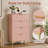 4-Drawer Dresser, Chest of drawers, Bedroom dresser -Pink-817691373