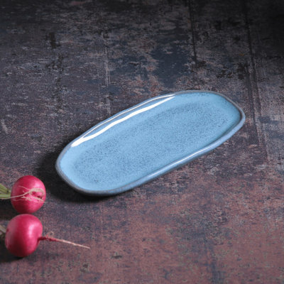 Pistache Commercial Dishwasher Safe Stoneware Appetizer Plate , Set of 4