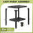 Outdoor Side Table for Patio, 16" HDPE Waterproof Square Storage All-Weather Table