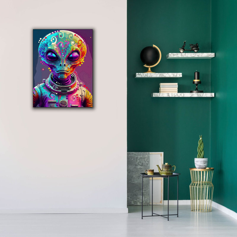 'Alien' by Dean Russo Canvas Wall Art, 34" H x 26" W x 1.5" D