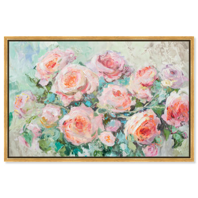 Art mural floral sur toile, 