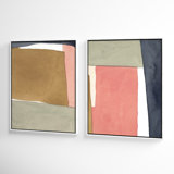 Natual Pink Set By Julia Balfour - Picture Frame Print on Paper