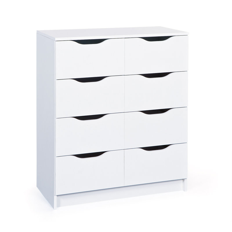 Mailys 8 Drawer Chest, White