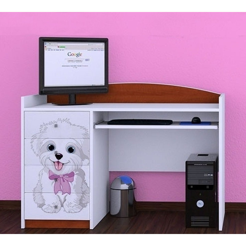 Cosimo 125cm Computer Desk, Brown