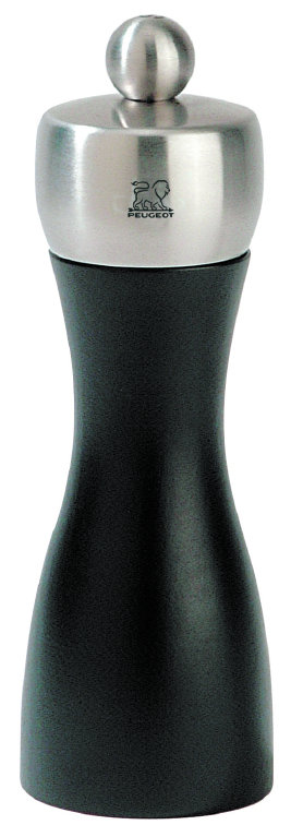 Peugeot Saveurs, Fidji - Pepper Mill, 15.2cm H x 5.2cm W x 5.2cm D, Matte Black