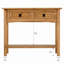 Console en bois massif 32,70 po Farmhouse, 2 tiroirs et 1 tablette