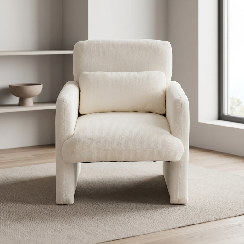 Chaise d'appoint moderne, Ancient White