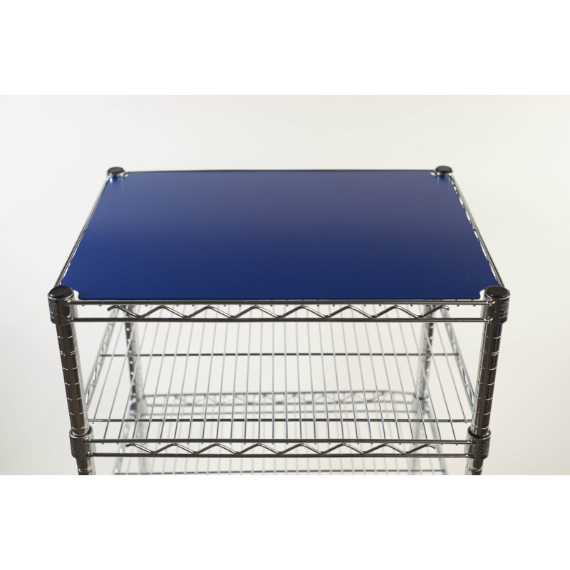 Doublure de tablette en PVC, H 0,125 po x l 23 po x P 13,25 po, Bleu