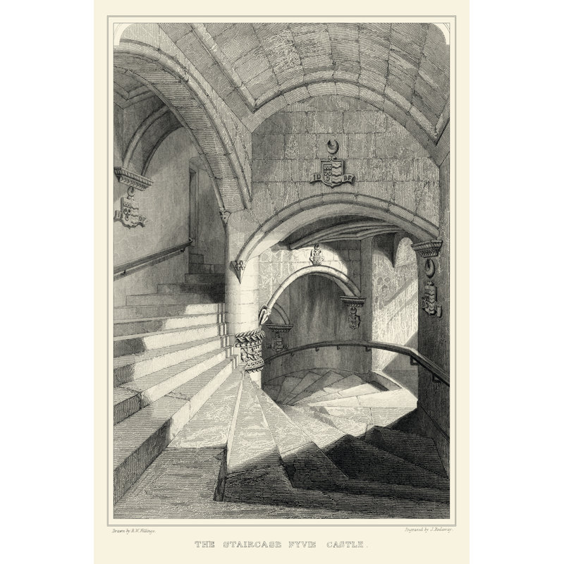 Gothic Detail IV by R. W. Billings - Wrapped Canvas Print, 76cm H x 51cm W x 3.8cm D