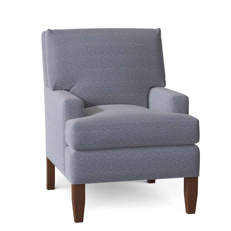Fauteuil Huntington, Bleu marine Bailey Ld, Gris, H 37 po x l 31 po x P 37 po