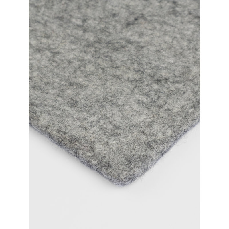 Solid Colour Wool Hand Woven Area Rug, Rectangular 90 x 130cm