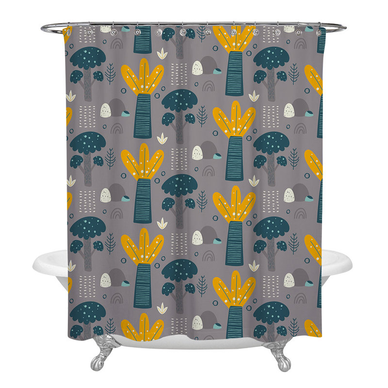 Aqsa Shower Curtain, 83" H x 70" W