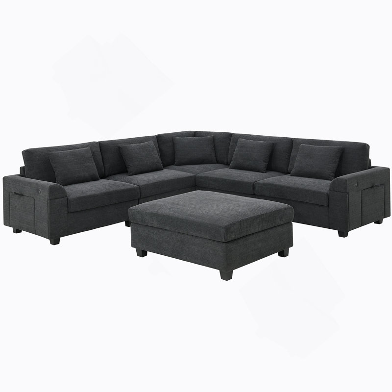 Canapé confortable, Noir