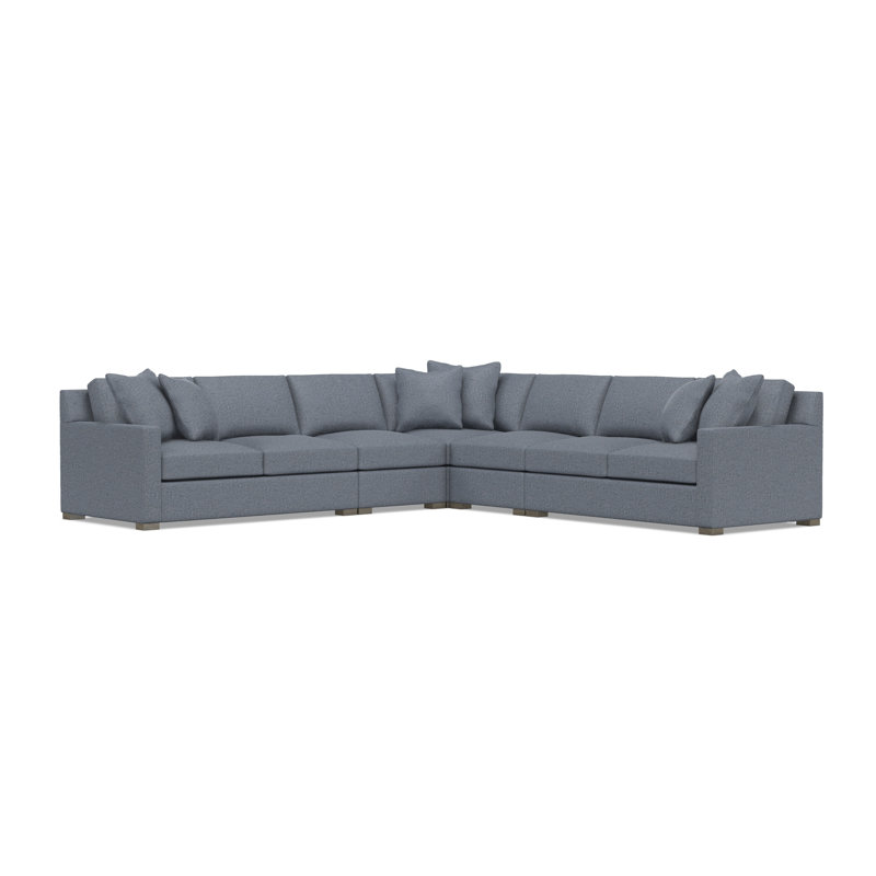 Kelsey Sectional, Dark Gray Polyester