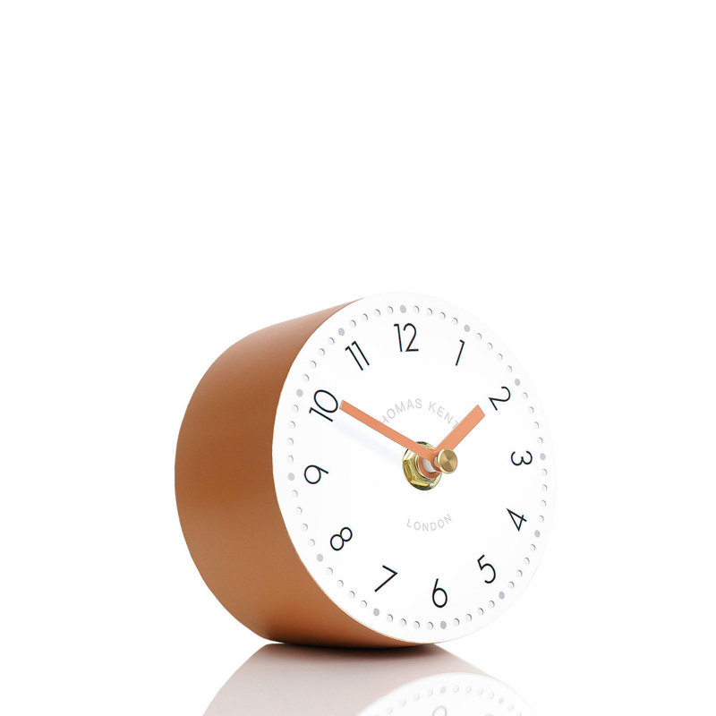 Resin Quartz movement / Crystal Tabletop Clock, Orange