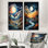 «Dreamy Snowscapes Winter Scenery - Snow», ensemble de 2 reproductions d'art mural