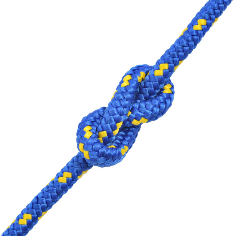 Polypropylène corde marine vidaXL 0,24 po - 3937 po - bleu, Bleu