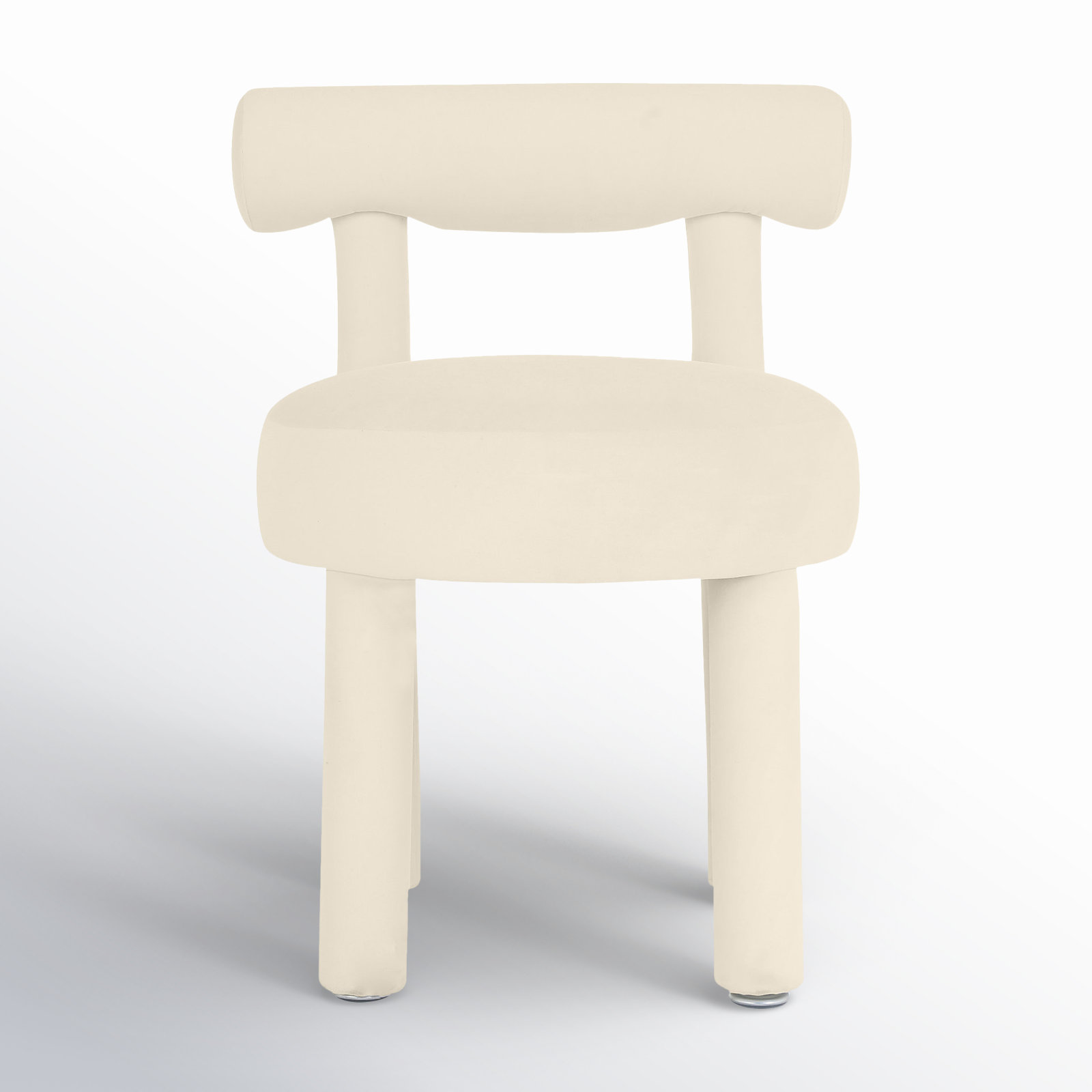 Cecilia Velvet Side Chair, Velvet Cream